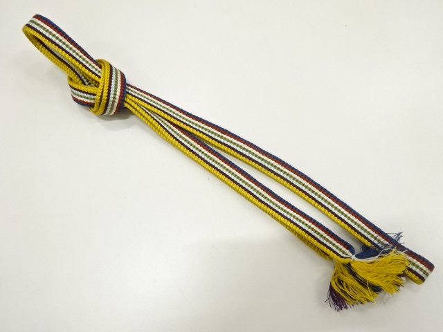 JAPANESE KIMONO / HAND-TIED OBIJIME CORD